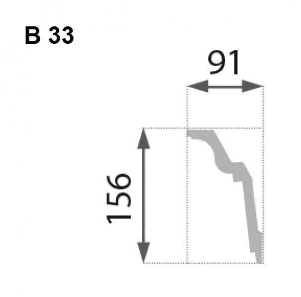 profil listwy b-33
